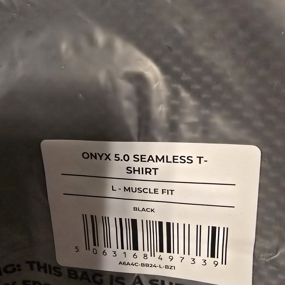 Gymshark Onyx Seamless Black Tee